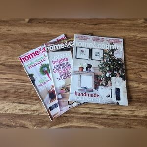 3 Canadian Home & Country Magazines Winter 2007, Winter 2008, Nov/dec 2008